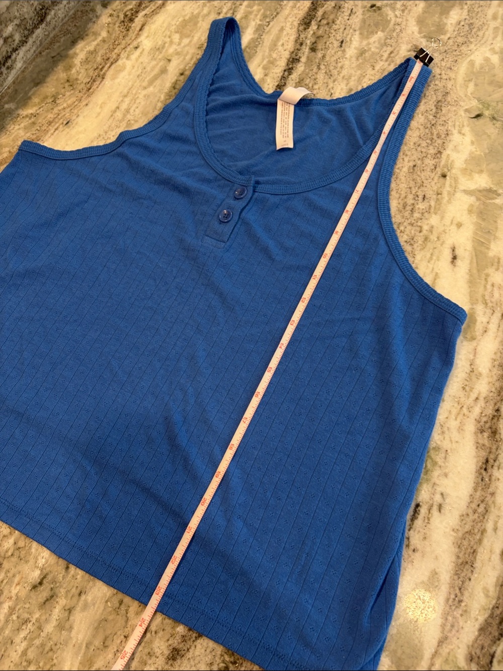 Auden Blue Pajama Tank Top and Shorts Set Size 1X - Picture 10 of 16